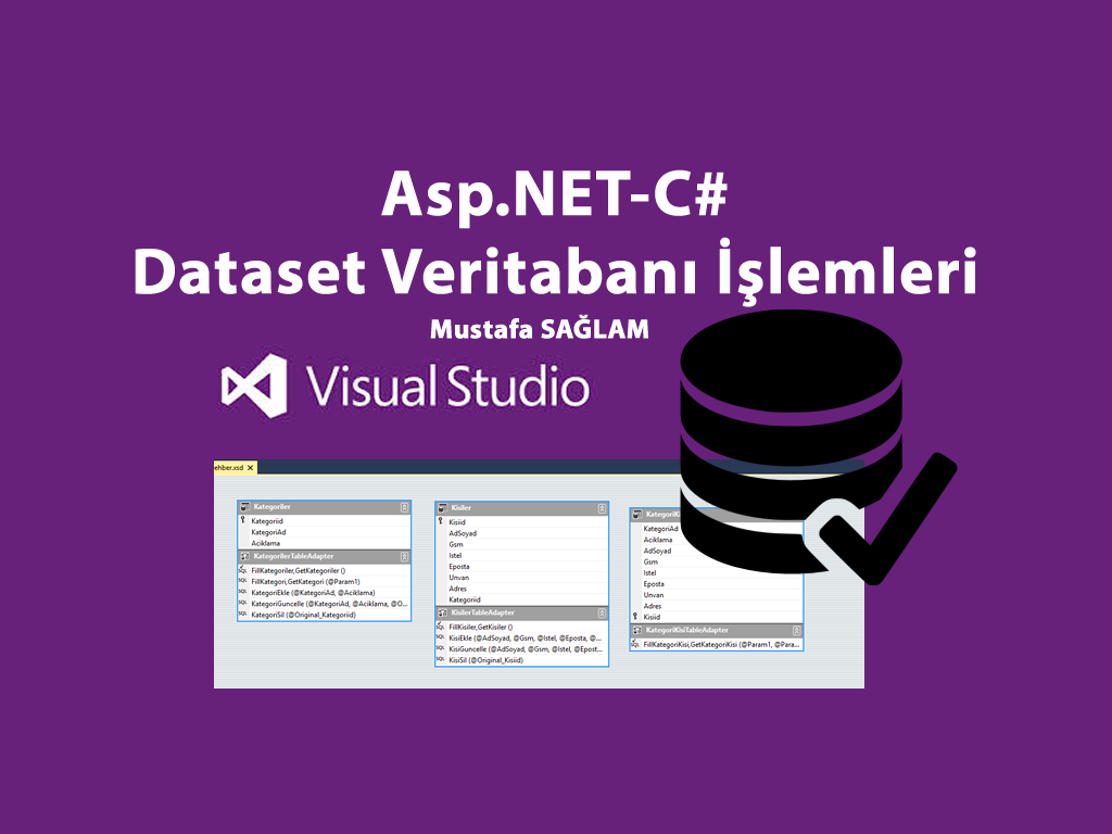 Asp.NET-C# Dataset ile Veritabanı İşlemleri (Örnek Rehber Projesi)